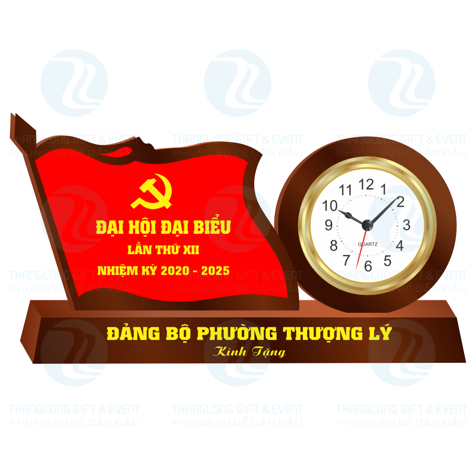 Đồng hồ Kara - Đồng hồ để bàn lá cờ nhỏ