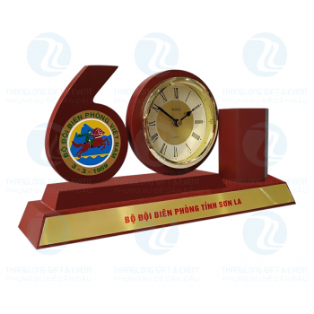 Đồng hồ Kara- Đồng hồ để bàn gỗ số 60