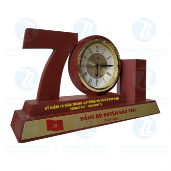 Đồng hồ Kara- Đồng hồ gỗ để bàn số 70