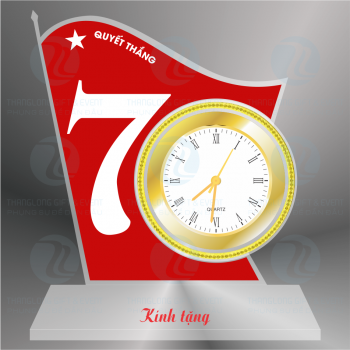 Đồng hồ Kara- Đồng hồ để bàn pha lê số 70 vàng 